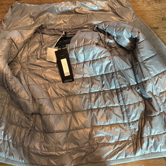 🆕 GEOX Diamanta women short coat Size 42 ( Fit Large ) - Picture 14 of 16